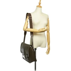 Louis Vuitton Vintage - Taiga Alexei - Dark Brown - Taiga Leather Crossbody Bag - Luxury High Quality - Avvenice