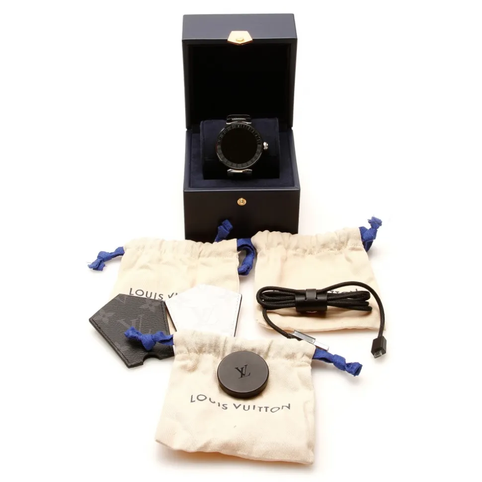 Louis Vuitton Vintage - Tambour Horizon QA051 - Black - LV Watch - Luxury High Quality - Avvenice