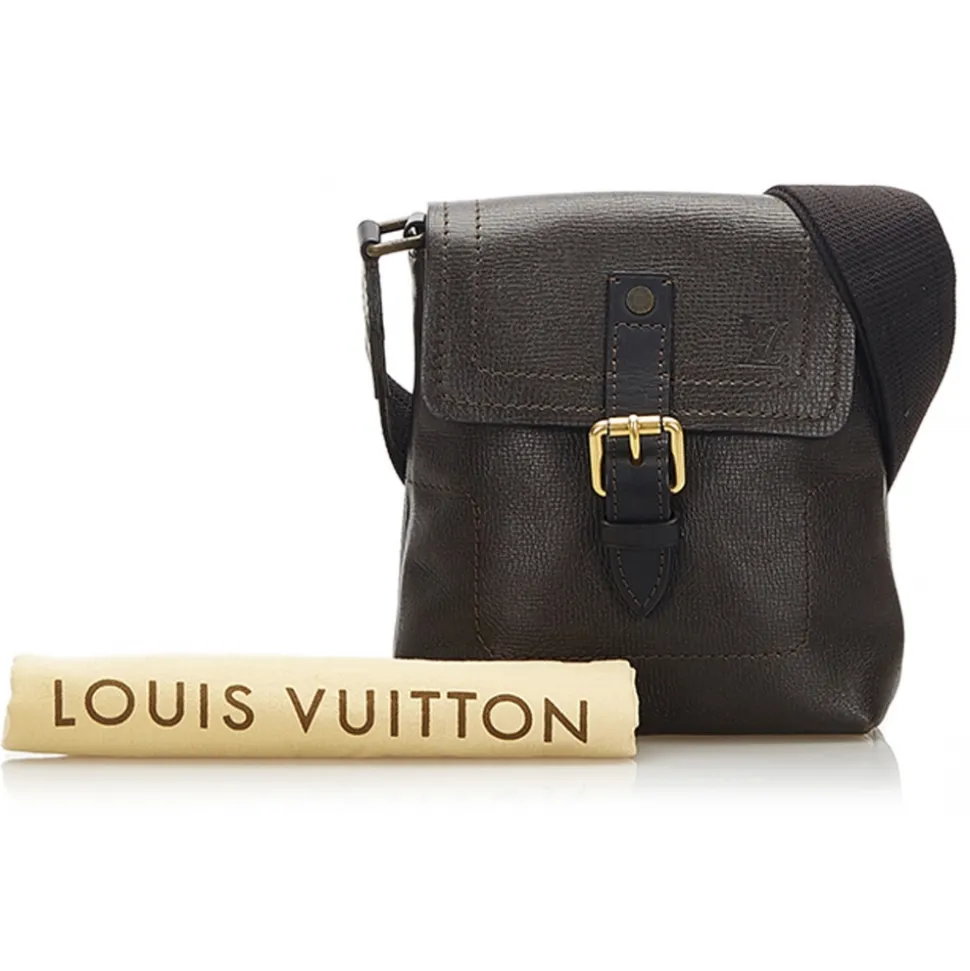 Louis Vuitton Vintage - Utah Yuma - Dark Brown - Calf Leather Crossbody Bag - Luxury High Quality - Avvenice