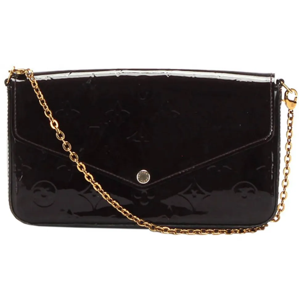 Louis Vuitton Vintage - Vernis Pochette Felicie - Black - Vernis Leather Crossbody Bag - Luxury High Quality - Avvenice