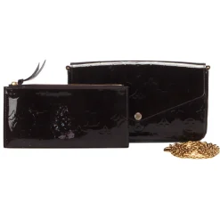 Louis Vuitton Vintage - Vernis Pochette Felicie - Black - Vernis Leather Crossbody Bag - Luxury High Quality - Avvenice