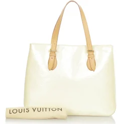Louis Vuitton Vintage - Vernis Brentwood - White Brown - Vernis Leather Tote Bag - Luxury High Quality - Avvenice