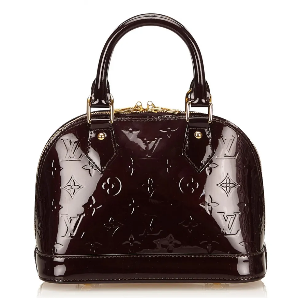 Louis Vuitton Vintage - Vernis Alma BB Handbag Bag - Black - Vernis Leather Handbag - Luxury High Quality - Avvenice