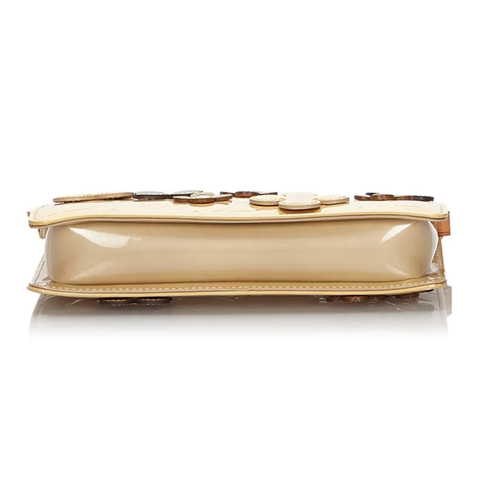 Louis Vuitton Vintage - Vernis Lexington Fleurs Pochette - Beige - Vernis Leather Handbag - Luxury High Quality - Avvenice