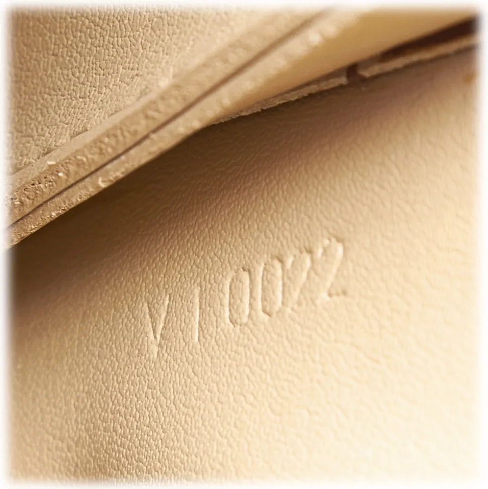 Louis Vuitton Vintage - Vernis Lexington Fleurs Pochette - Beige - Vernis Leather Handbag - Luxury High Quality - Avvenice