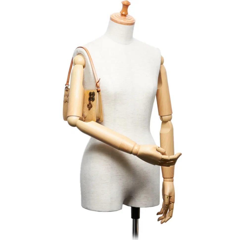 Louis Vuitton Vintage - Vernis Lexington Fleurs Pochette - Beige - Vernis Leather Handbag - Luxury High Quality - Avvenice