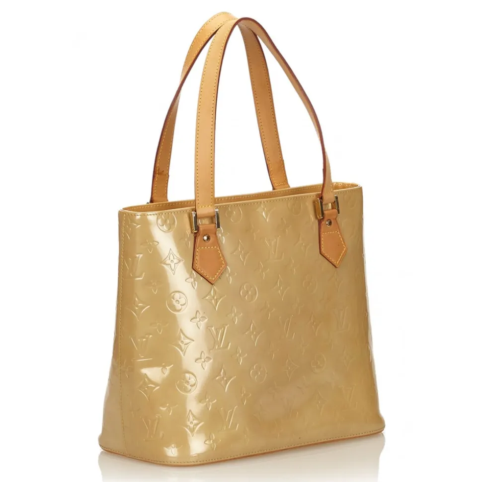 Louis Vuitton Vintage - Vernis Houston Bag - Gold Brown - Vernis Leather Handbag - Luxury High Quality - Avvenice
