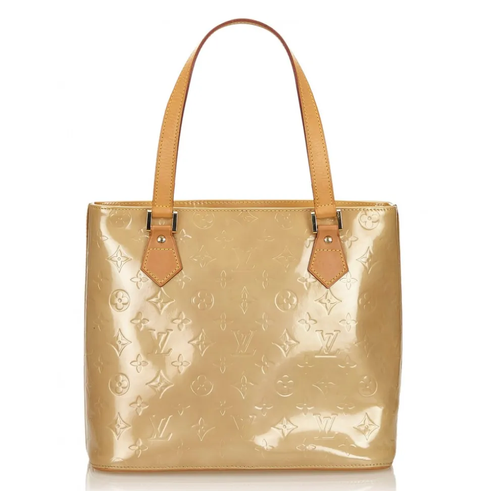 Louis Vuitton Vintage - Vernis Houston Bag - Gold Brown - Vernis Leather Handbag - Luxury High Quality - Avvenice