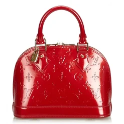 Louis Vuitton Vintage - Vernis Alma BB Handbag Bag - Red - Vernis Leather Handbag - Luxury High Quality - Avvenice