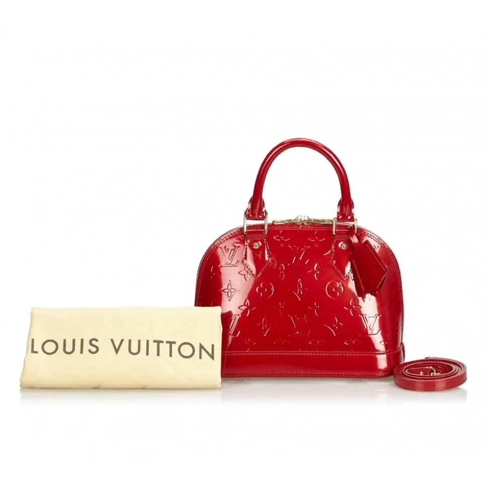Louis Vuitton Vintage - Vernis Alma BB Handbag Bag - Red - Vernis Leather Handbag - Luxury High Quality - Avvenice