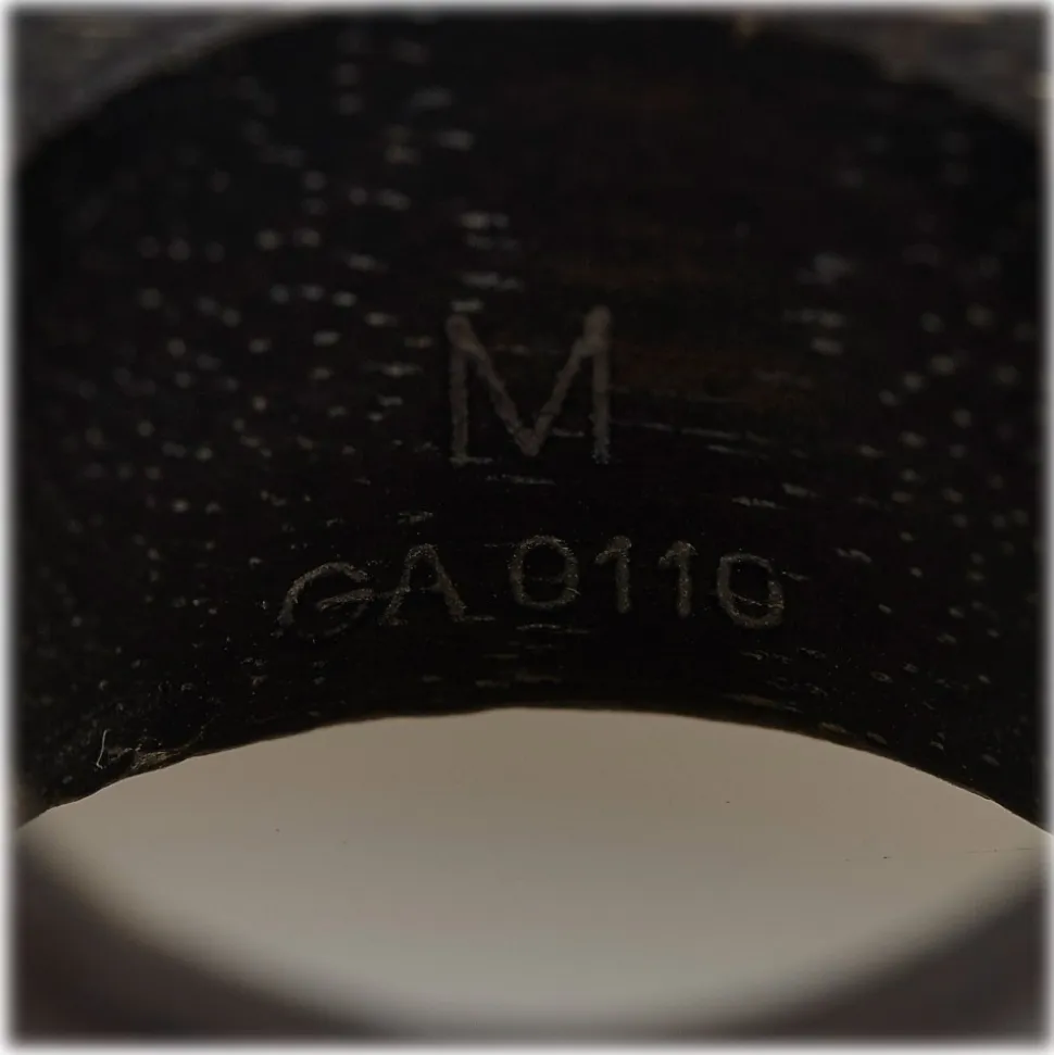 Louis Vuitton Vintage - Wood Silvania Ring - Brown Gold - Wood - LV Ring - Luxury High Quality - Avvenice