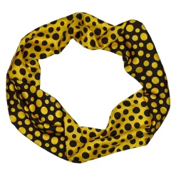 Louis Vuitton Vintage - Yayoi Kusama Printed Silk Scarf - Black Yellow - LV Silk Scarf - Luxury High Quality - Avvenice