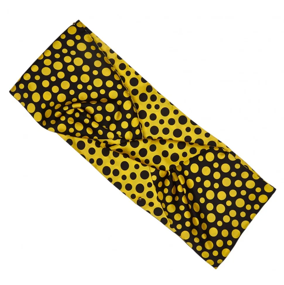 Louis Vuitton Vintage - Yayoi Kusama Printed Silk Scarf - Black Yellow - LV Silk Scarf - Luxury High Quality - Avvenice