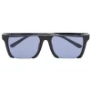 Marcelo Burlon - Black Square Linda Farrow Edition Cut-Out Sunglasses - County of Milan - Marcelo Burlon Eyewear - Avvenice