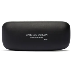 Marcelo Burlon - Black Square Linda Farrow Edition Cut-Out Sunglasses - County of Milan - Marcelo Burlon Eyewear - Avvenice