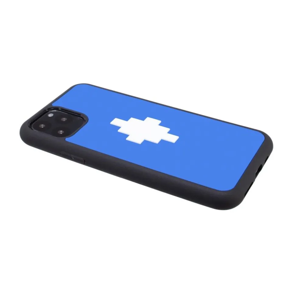 Marcelo Burlon - 3D Cross Blue Cover - iPhone 11 Pro - Apple - County of Milan - Printed Case - Avvenice