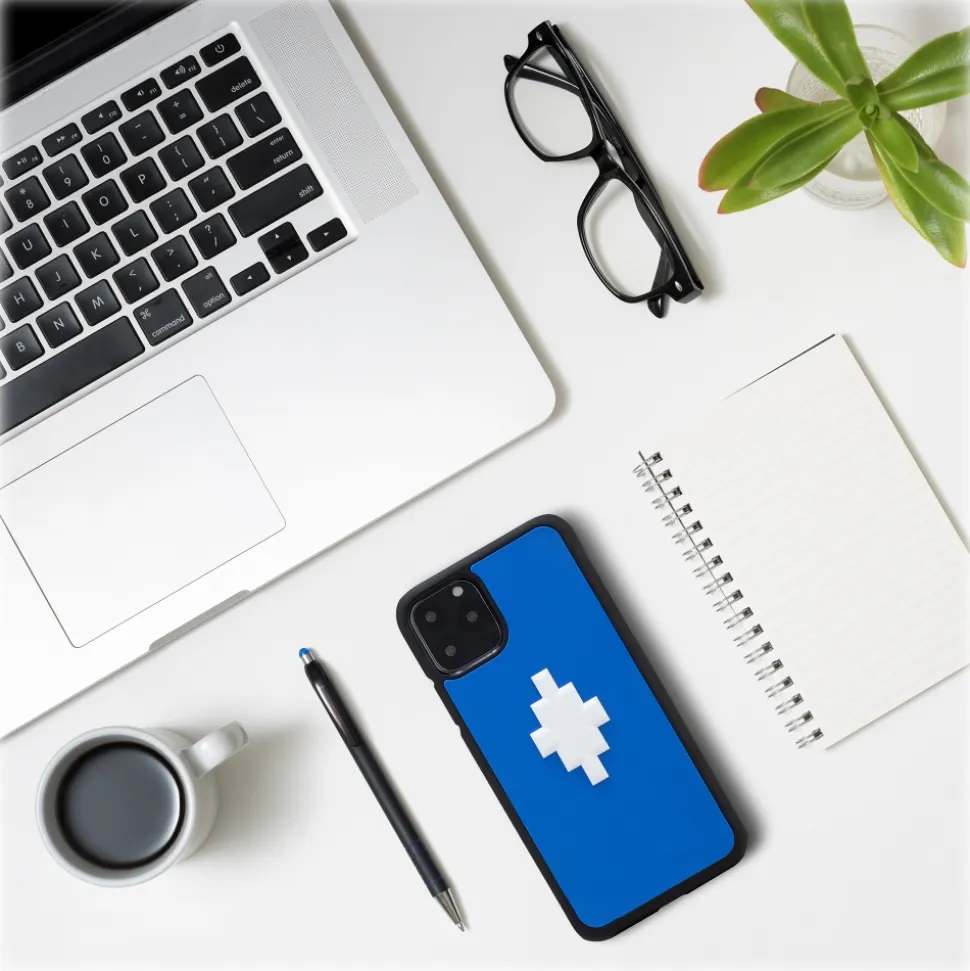 Marcelo Burlon - 3D Cross Blue Cover - iPhone 11 Pro - Apple - County of Milan - Printed Case - Avvenice
