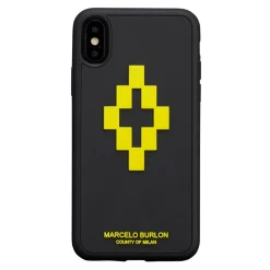 Marcelo Burlon - 3D Cross Yellow Cover - iPhone XS Max - Apple - County of Milan - Printed Case - Avvenice