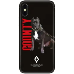 Marcelo Burlon - Dog Black Cover - iPhone XR - Apple - County of Milan - Printed Case - Avvenice