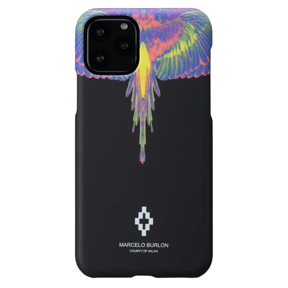 Marcelo Burlon - Sharp Colorwings Multicolor Cover - iPhone 11 - Apple - County of Milan - Printed Case - Avvenice