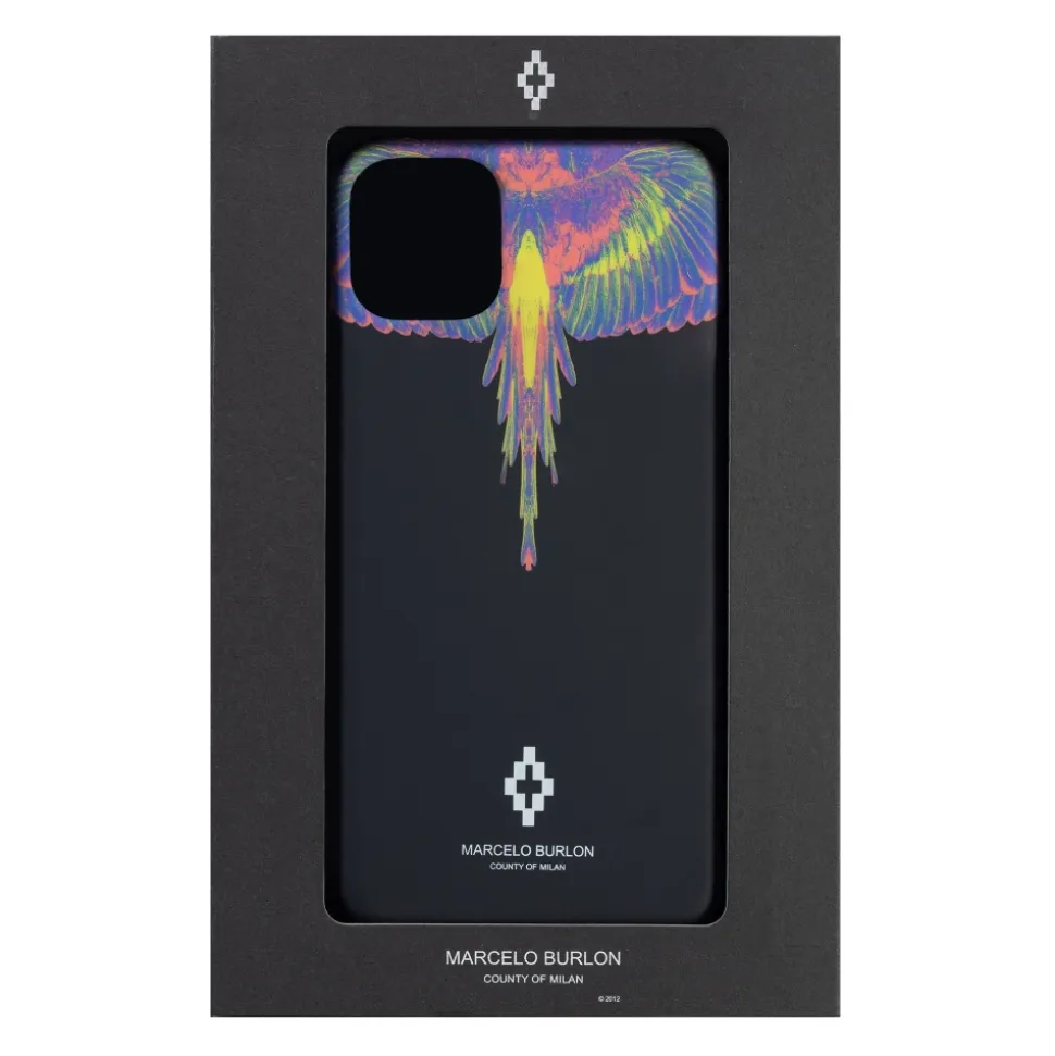 Marcelo Burlon - Sharp Colorwings Multicolor Cover - iPhone 11 - Apple - County of Milan - Printed Case - Avvenice