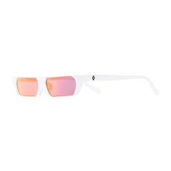 Marcelo Burlon - White Linda Farrow Edition Cut-Out Sunglasses - County of Milan - Marcelo Burlon Eyewear - Avvenice