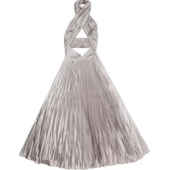 Margaux Avila - Dress - Pearl Grey - Dress - Made in Italy - Luxury Exclusive Collection - Avvenice