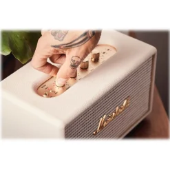 Marshall - Acton - Cream - Bluetooth Speaker - Iconic Classic Premium High Quality Speaker - Avvenice