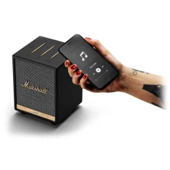 Marshall - Uxbridge Voice with Amazon Alexa - White - Portable Bluetooth Speaker - Iconic Classic Premium High Quality Speaker - Avvenice