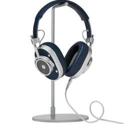 Master & Dynamic - MH40 - Silver Metal / Navy Leather - Premium High Quality and Performance Over-Ear Headphones - Avvenice