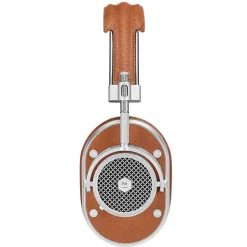 Master & Dynamic - MH40 - Silver Metal / Brown Leather - Premium High Quality and Performance Over-Ear Headphones - Avvenice