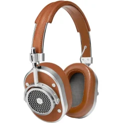 Master & Dynamic - MH40 - Zero Halliburton Kit - Silver Metal / Brown Leather - Premium High Quality Over-Ear Headphones - Avvenice