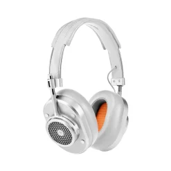 Master & Dynamic - MH40 Wireless - Silver Metal / Silver Canvas - Premium High Quality and Performance Over-Ear Headphones - Avvenice
