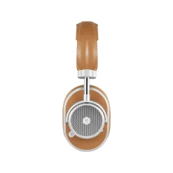 Master & Dynamic - MW65 - Away - Silver Metal / Tan Leather - ANC Wireless Headphones - Premium Quality - Avvenice