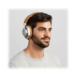 Master & Dynamic - MW65 - Away - Silver Metal / Tan Leather - ANC Wireless Headphones - Premium Quality - Avvenice