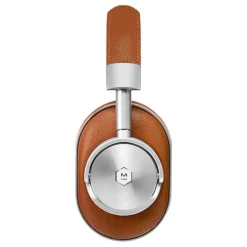 Master & Dynamic - MW60 - Halliburton Case - Silver Metal / Brown Leather - Premium High Quality Wireless Over-Ear Headphones - Avvenice