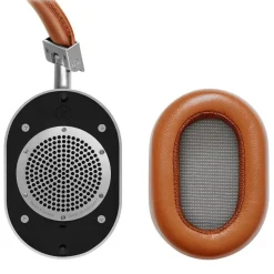 Master & Dynamic - MW60 - Halliburton Case - Silver Metal / Brown Leather - Premium High Quality Wireless Over-Ear Headphones - Avvenice
