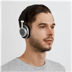 Master & Dynamic - MW50 - Silver Metal / Black Leather - Premium High Quality and Performance Wireless On-Ear Headphones - Avvenice