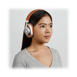 Master & Dynamic - MW65 - Silver Metal / Brown Leather - Active Noise-Cancelling Wireless Headphones - Premium Quality - Avvenice