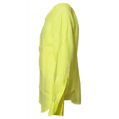 MC2 Saint Barth - Linen Shirt - Fluo Yellow - Luxury Exclusive Collection - Avvenice