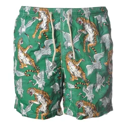 MC2 Saint Barth - Swimsuit Lighting Bengal 51 - Green Pattern - Luxury Exclusive Collection - Avvenice
