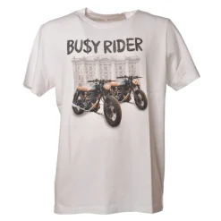 MC2 Saint Barth - T-Shirt Busy Rider - White - Luxury Exclusive Collection - Avvenice