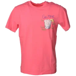 MC2 Saint Barth - T-Shirt with Gin Tonic Print - Fuxia - Luxury Exclusive Collection - Avvenice