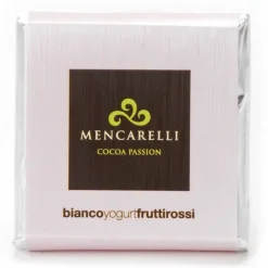 Mencarelli Cocoa Passion - White Chocolate Bar with Yogurt and Red Fruits - Chocolate Bar 50 g - Avvenice