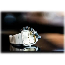 Mikol Marmi - Agate Gemstone Marble Beaded Bracialet - Real Marble - Mikol Marmi Collection - Avvenice