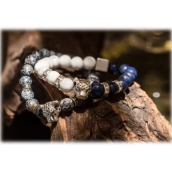 Mikol Marmi - Agate Gemstone Marble Beaded Bracialet - Real Marble - Mikol Marmi Collection - Avvenice