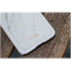 Mikol Marmi - Carrara White Marble iPhone Case - iPhone XS Max - Real Marble - iPhone Cover - Apple - Mikol Marmi Collection - Avvenice