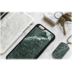 Mikol Marmi - Emerald Green Marble iPhone Case - iPhone 8 / 7 - Real Marble Case - iPhone Cover - Apple - Mikol Marmi Collection - Avvenice
