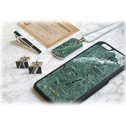 Mikol Marmi - Emerald Green Marble iPhone Case - iPhone 8 Plus / 7 Plus - Real Marble Cover - Apple - Mikol Marmi Collection - Avvenice