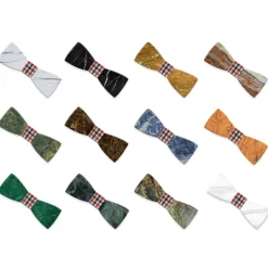 Mikol Marmi - Emperador Gemstone Marble Bow Tie - Papillon - Real Marble - Mikol Marmi Collection - Avvenice